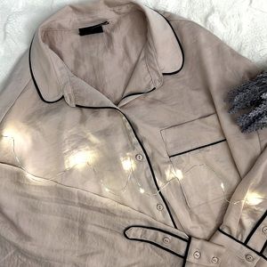 UO Out From Under Pajama Blouse